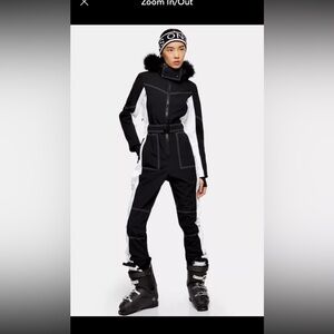 TOPSHOP Black Snowsuit / Ski Suit